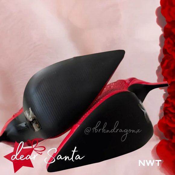 NWT HOLIDAY RIBBON RED CHRISTMAS BOOTIES Rose Red Dress Boots - Picture 12 of 16